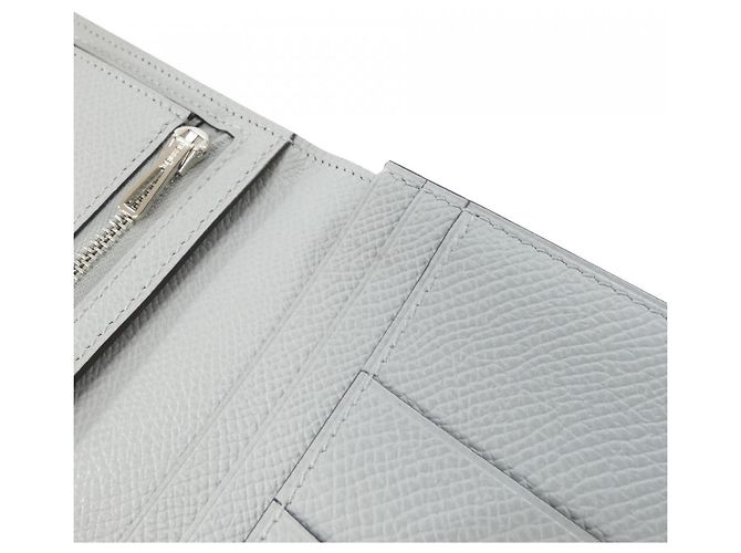 Portafoglio lungo Hermès Bearn Soufflé Marrone Blu - vista 6
