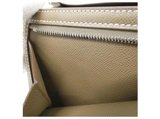 Cartera larga Hermès Bearn Soufflé Gris pardo - vista 6