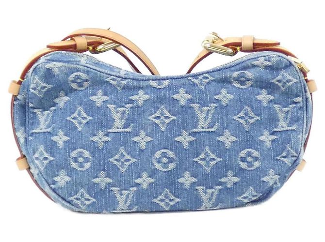 Borsa a Spalla Louis Vuitton LV Remix Croissant Blu - vista 2