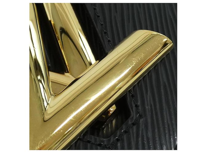 Borsa a Spalla Louis Vuitton Epi Twist MM Nero - vista 4