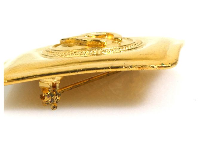 Spilla in metallo dorato Chanel D'oro - vista 5