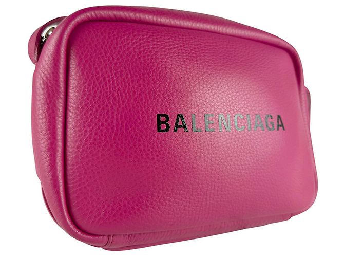 Everyday Borsa a tracolla in pelle rosa Balenciaga - vista 9