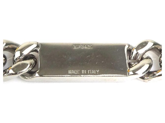 Fendi Silver Metal Necklace Silvery - view 6