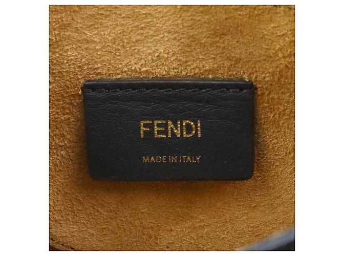 Borsa a Spalla Fendi Moonlight Marrone Nero - vista 15