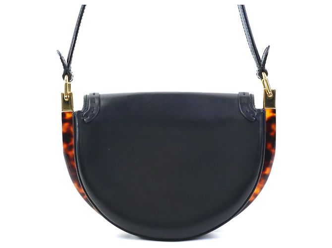 Borsa a Spalla Fendi Moonlight Marrone Nero - vista 3