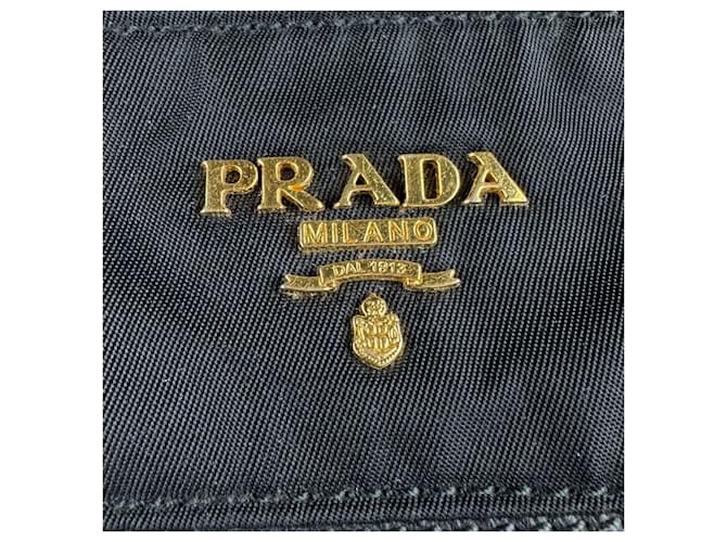 Borsa in nylon nero e pelle Prada - vista 12