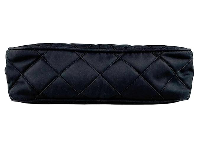 Borsa in nylon nero e pelle Prada - vista 4