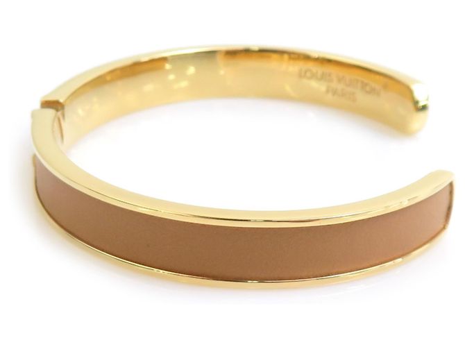 Pulsera Bangle Louis Vuitton Beige Dorado - vista 2