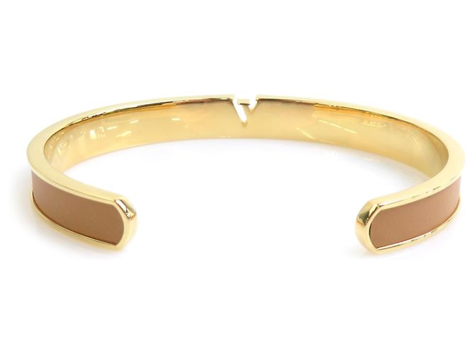 Pulsera Bangle Louis Vuitton Beige Dorado - vista 3