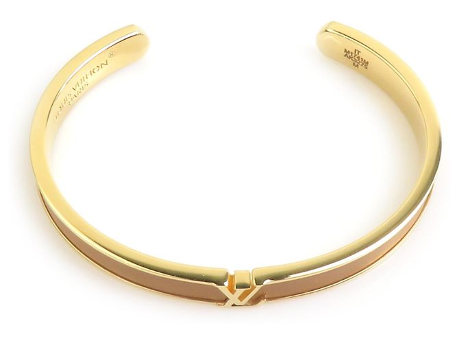 Pulsera Bangle Louis Vuitton Beige Dorado - vista 5