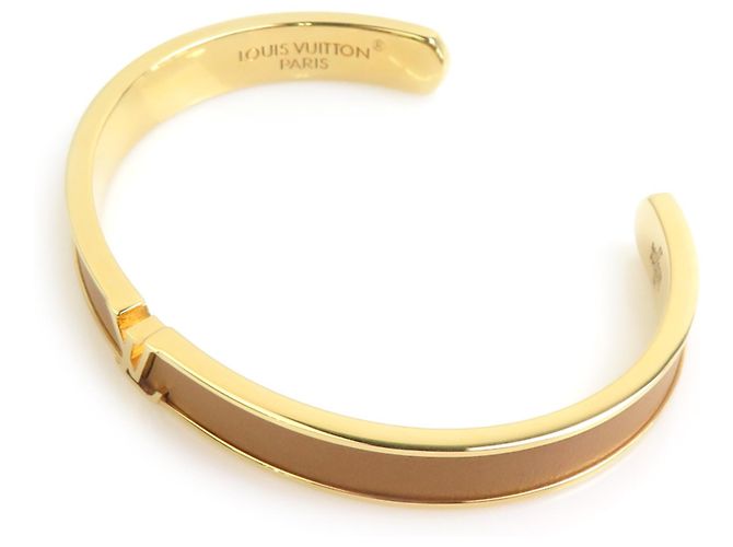 Pulsera Bangle Louis Vuitton Beige Dorado - vista 6