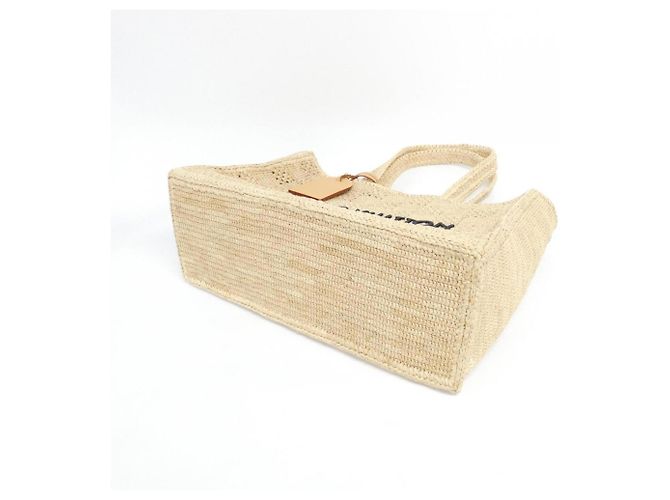 Tote Summer Shopper in Damier Raffia Louis Vuitton Beige - vista 3