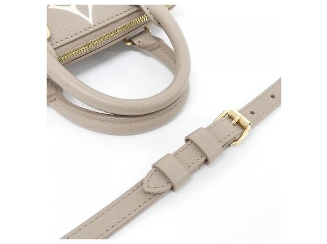 Bolso Boston Louis Vuitton Monogram Empreinte Beige Gris - vista 5
