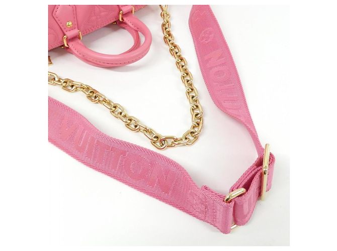 Borsa a Spalla Louis Vuitton Bubblegram Papillon BB M59826 Rosa - vista 7