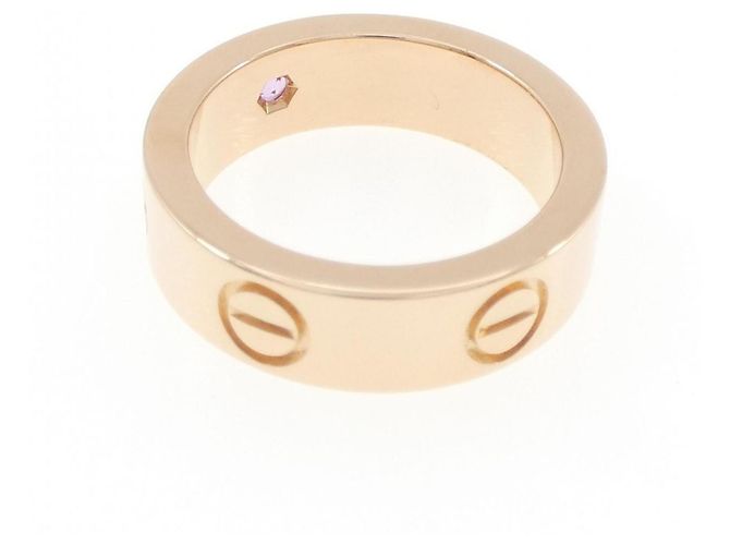 Anello Cartier Love 1P in oro rosa 18K con zaffiro - vista 3