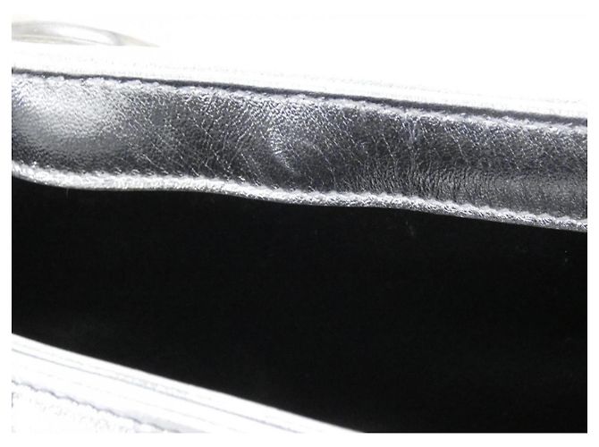 Borsa a tracolla in pelle argentata Gucci Argento - vista 7