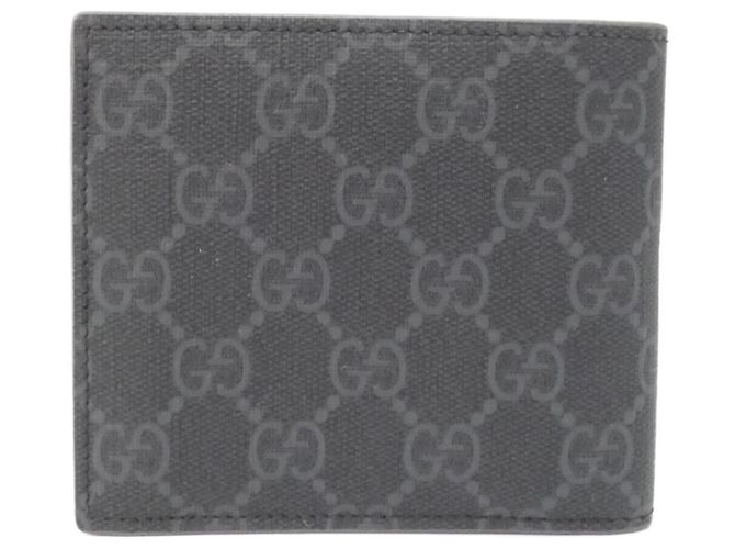 Portafoglio Bi-Fold Gucci in GG Supreme Marrone Nero - vista 2