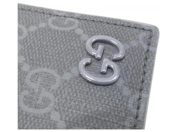 Portafoglio Bi-Fold Gucci in GG Supreme Marrone Nero - vista 3