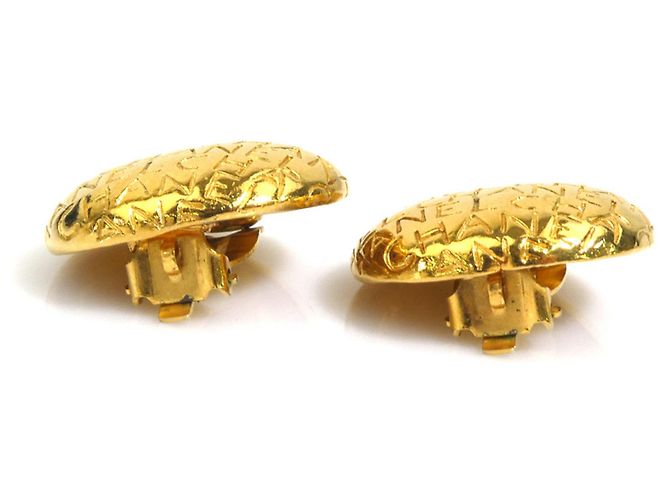 Orecchini a clip in metallo dorato Chanel D'oro - vista 4