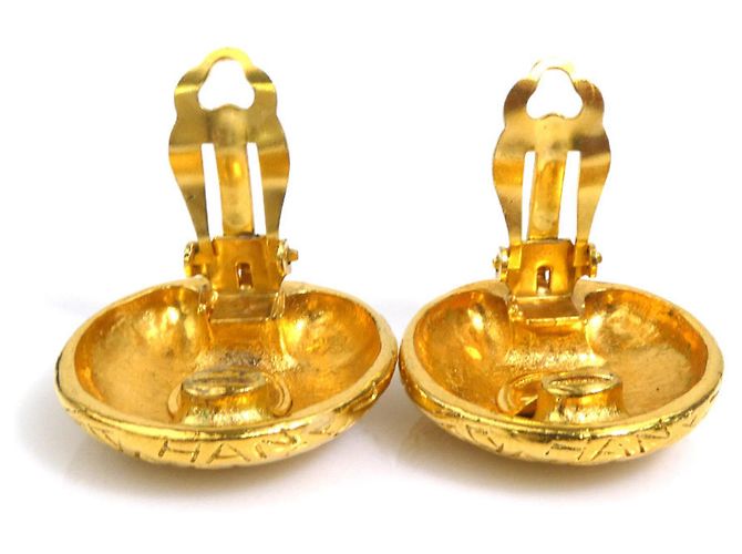 Orecchini a clip in metallo dorato Chanel D'oro - vista 5