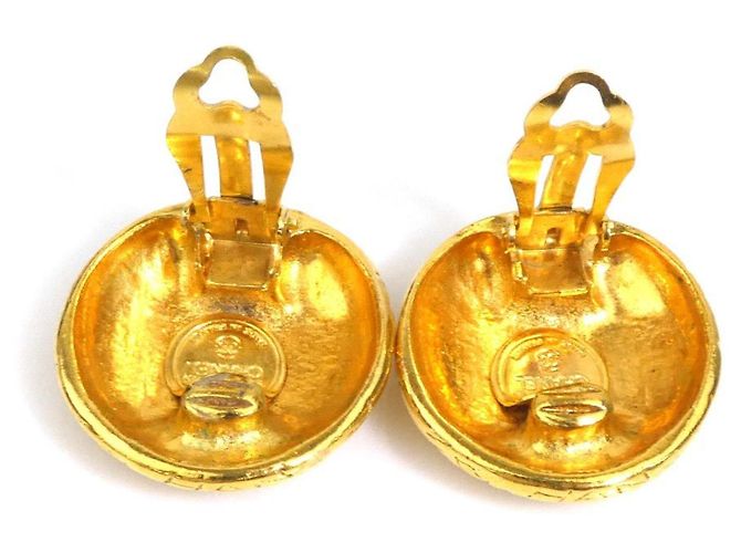 Orecchini a clip in metallo dorato Chanel D'oro - vista 7