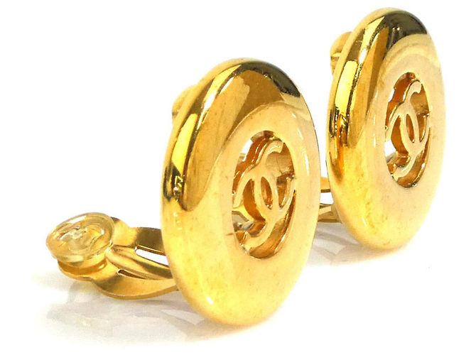 Orecchini a clip in metallo dorato Chanel D'oro - vista 2