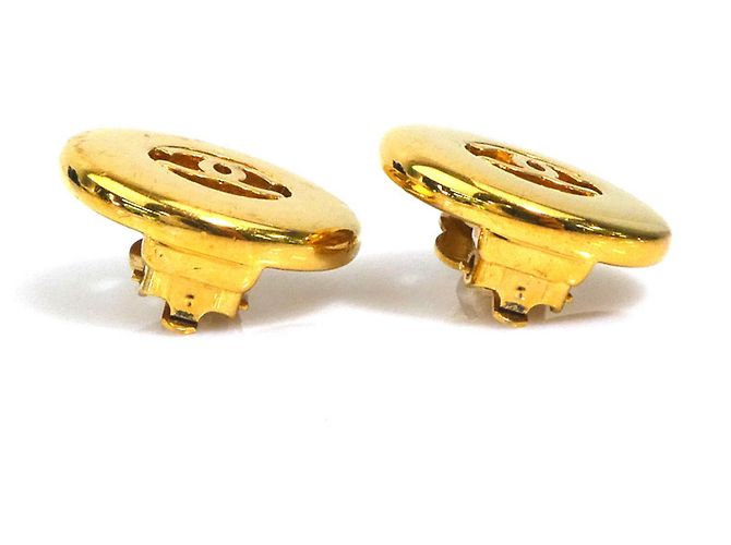 Orecchini a clip in metallo dorato Chanel D'oro - vista 4