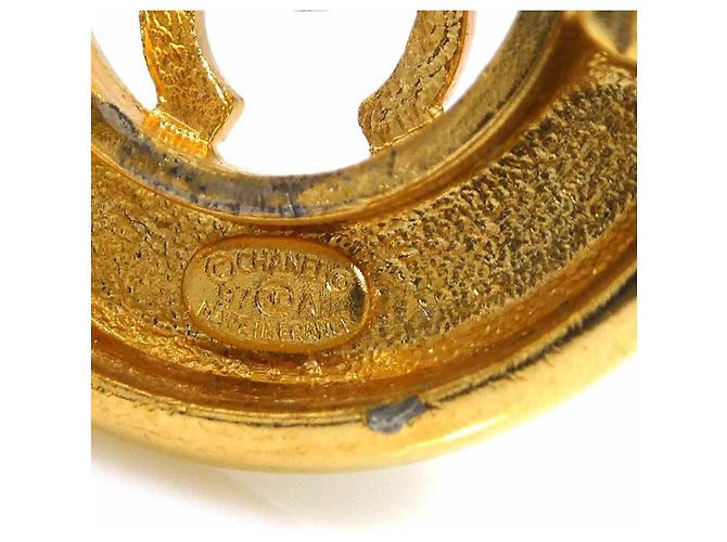 Orecchini a clip in metallo dorato Chanel D'oro - vista 8