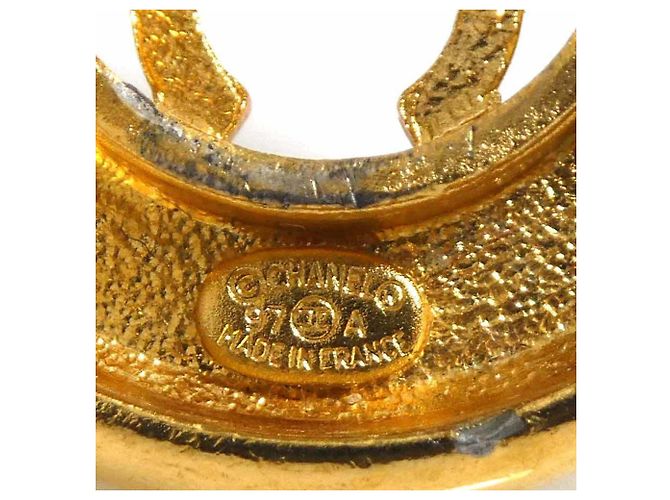 Orecchini a clip in metallo dorato Chanel D'oro - vista 9
