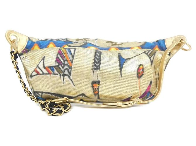 Chanel AS0868 Pochete Gold Multi-color Multicor Dourado - vista 2