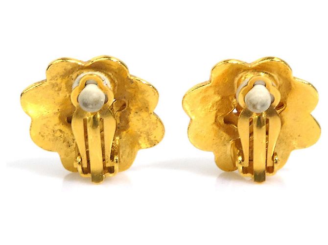Chanel Gold Clip Earrings Golden - view 4