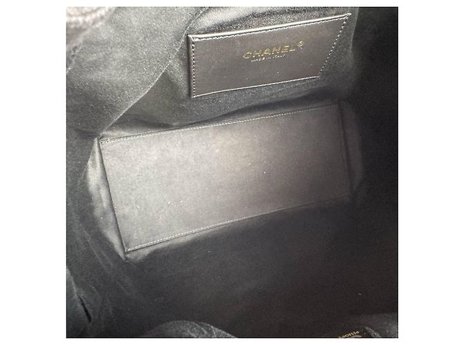 Borsa a tracolla CHANEL25 Medium in denim Chanel Nero - vista 12