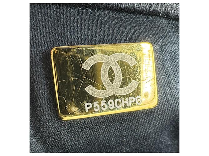 Borsa a tracolla CHANEL25 Medium in denim Chanel Nero - vista 14