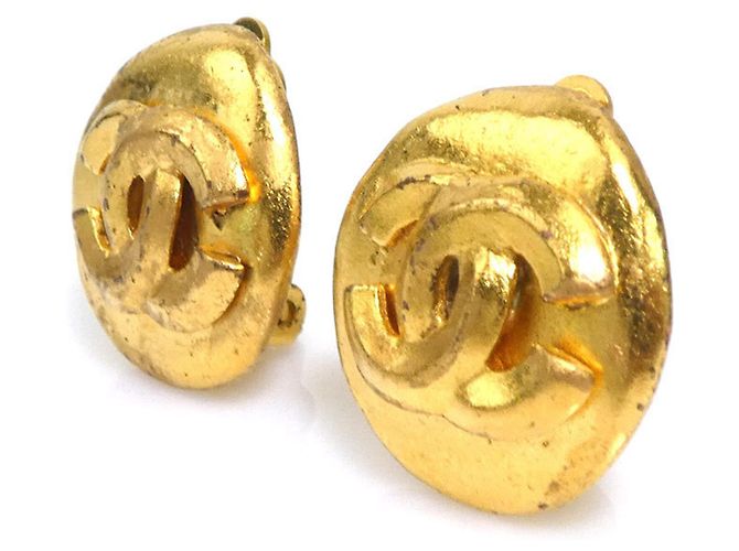 Orecchini a clip dorati Chanel D'oro - vista 3