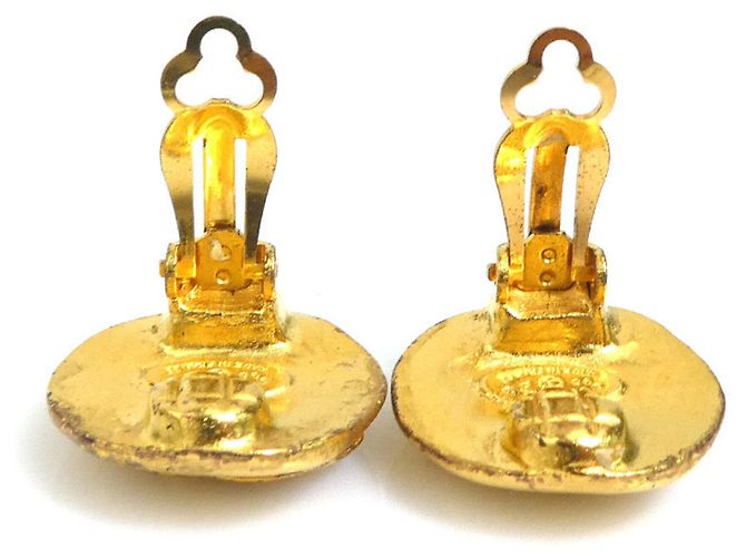 Orecchini a clip dorati Chanel D'oro - vista 5