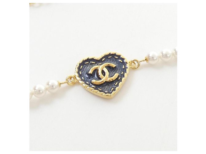 Chanel Gürtel Weiß und Gold Golden - Ansicht 2