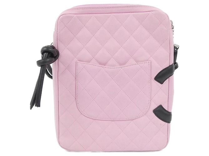 Borsa a tracolla Chanel Cambon Line 25178 Nero Rosa - vista 2
