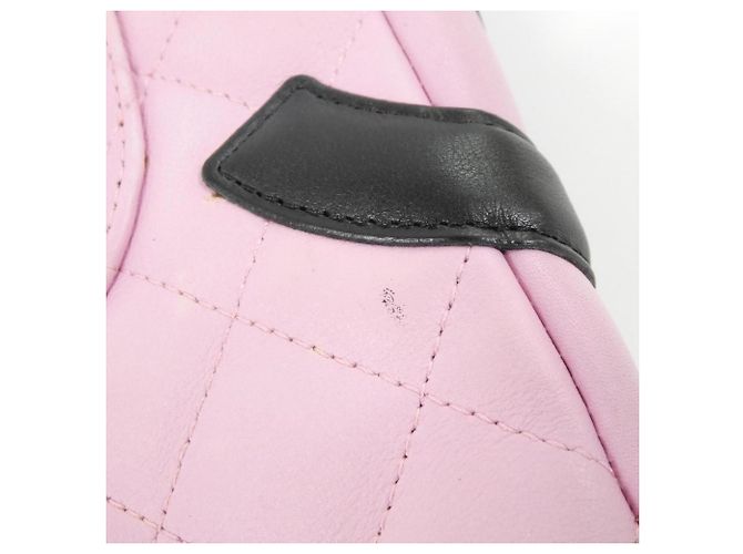 Borsa a tracolla Chanel Cambon Line 25178 Nero Rosa - vista 5