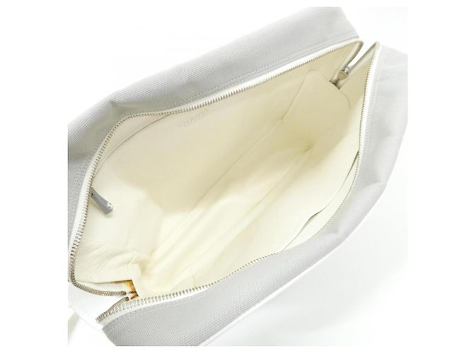 Borsa a tracolla Chanel Sport Line Marrone Bianco - vista 8