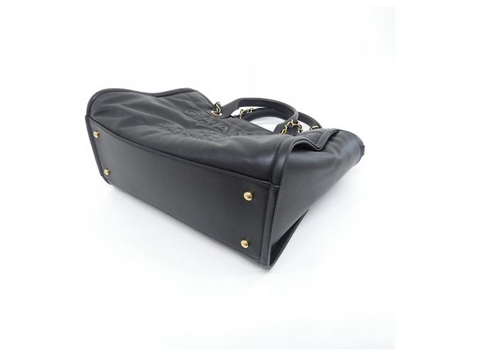 Borsa Chanel Deauville Line AS3257 Nero - vista 3