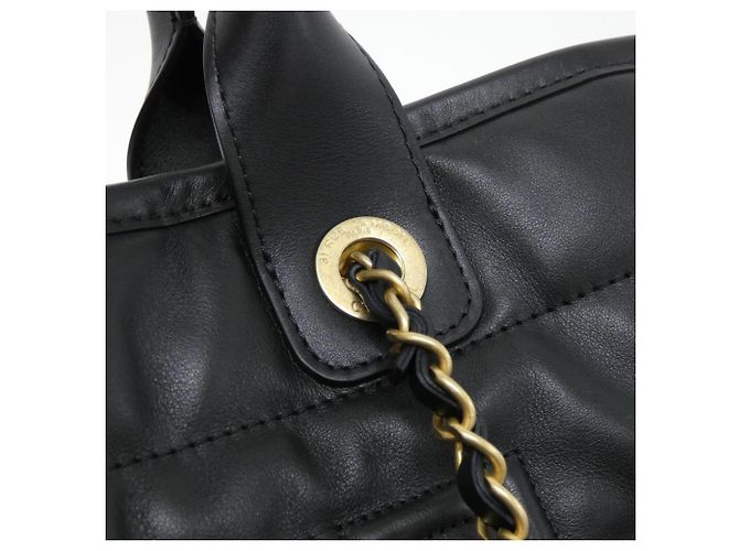 Borsa Chanel Deauville Line AS3257 Nero - vista 5