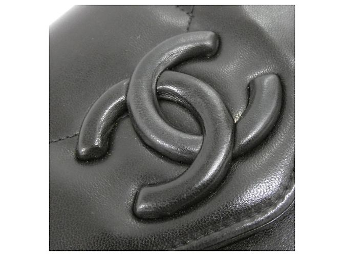 Borsa a tracolla Chanel in pelle nera Nero - vista 4