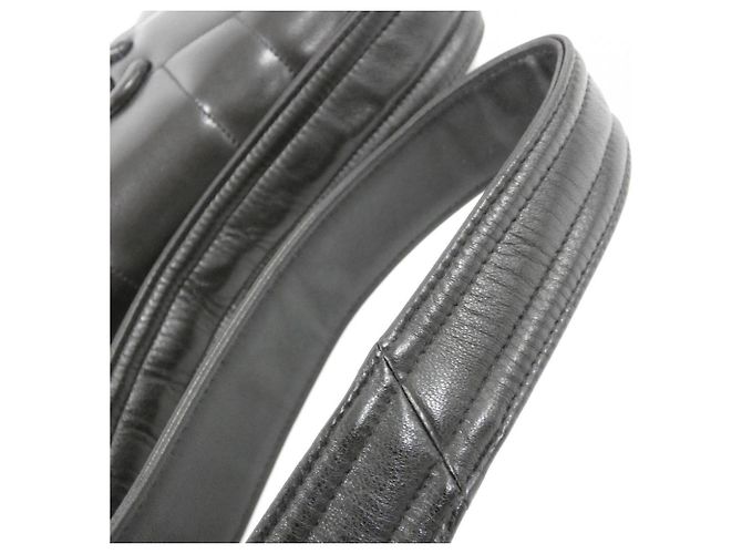 Borsa a tracolla Chanel in pelle nera Nero - vista 7