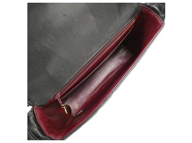 Borsa a tracolla Chanel in pelle nera Nero - vista 8