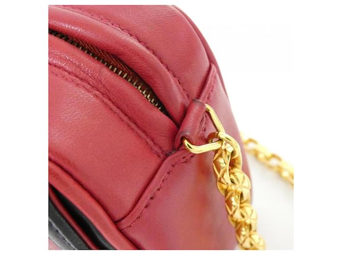 Borsa a tracolla Chanel blu navy e rosso - vista 7