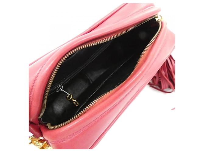 Borsa a tracolla Chanel blu navy e rosso - vista 9