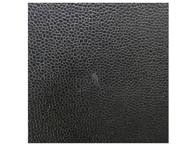Borsa a tracolla Chanel in pelle di vitello martellata nera Nero - vista 6