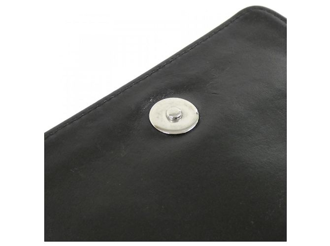Borsa a tracolla Chanel Boy Line 92071 Nero Bianco - vista 9