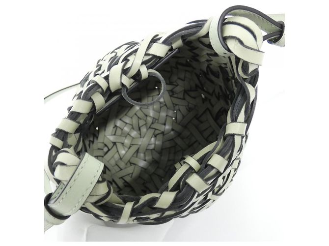 Borsa Loewe Nest Basket Small Verde Verde chiaro - vista 6