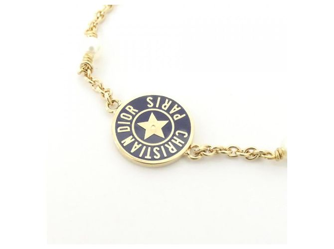 Bracciale Charm Christian Dior CD Legacy B1656LEGLQ Bianco D'oro Blu navy - vista 2